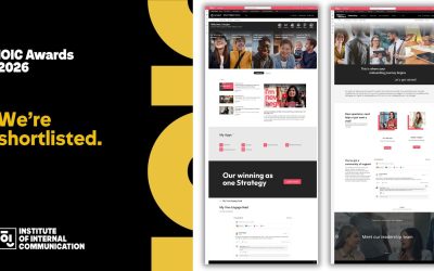 Our Client Robert Walters Wins an Award of Excellence and Is Shortlisted for Class Winner in the ‘Best Intranet’ Category at the IoIC Awards