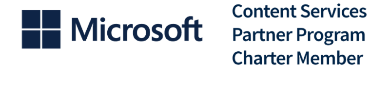 Microsoft Content Services Partner Program Charter Member